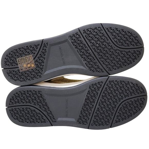 Michael Michael Kors Women Rebel Lace Up Low Top Sneakers Size US 7M Pale Gold - Picture 4 of 5